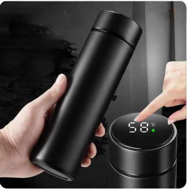 500ml Smart Insulated Cup Vacuum Temperature Water Bottle