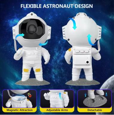 Space Buddy Astronaut Night Light Projector For Kids