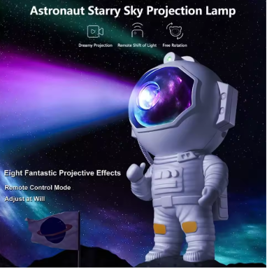 Space Buddy Astronaut Night Light Projector For Kids