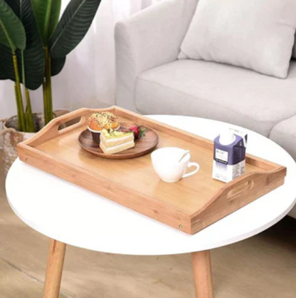 Foldable Wooden Bed Table