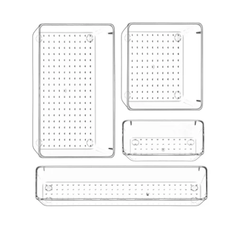 Transparent Drawer Organizer Trays