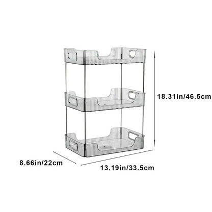 3-Tier Acrylic Multi-Purpose Vanity Display Rack