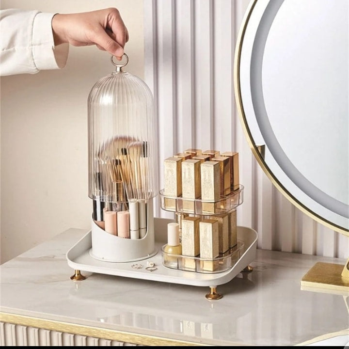 Spin Style Brush Holder & Lipstick Caddy