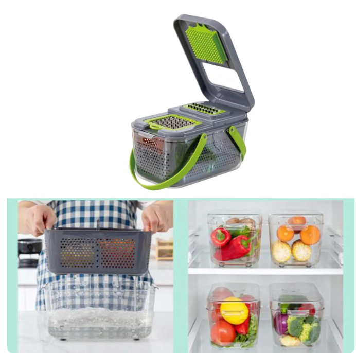 22 in 1 Vegetable Cutter Shredder Storage Box