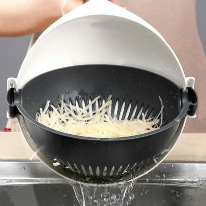 9in1 Multifunctional Vegetable Cutter With Drain Bowl