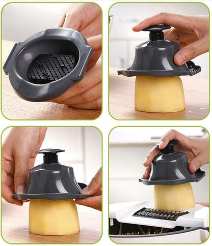 9in1 Multifunctional Vegetable Cutter With Drain Bowl