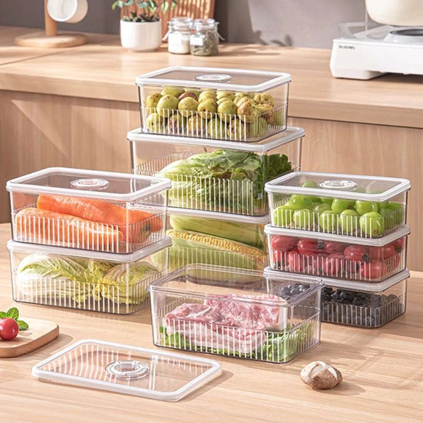 Acrylic Airtight Fridge Storage Box