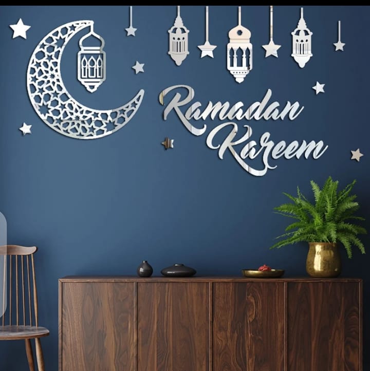 Ramadan Mubarak Acrylic Wall Sticker Home Decoration