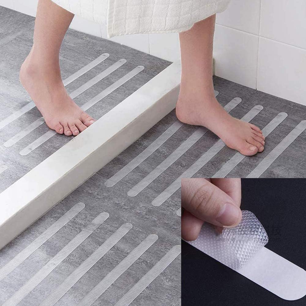 Pack of 6 Anti Slip Bath Mat Grip Stickers Safety Tape