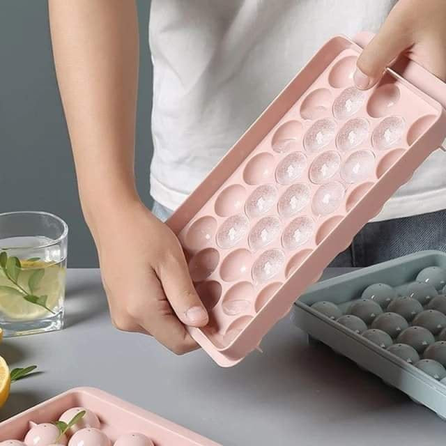 33 Grid Ice Ball Tray with Lid