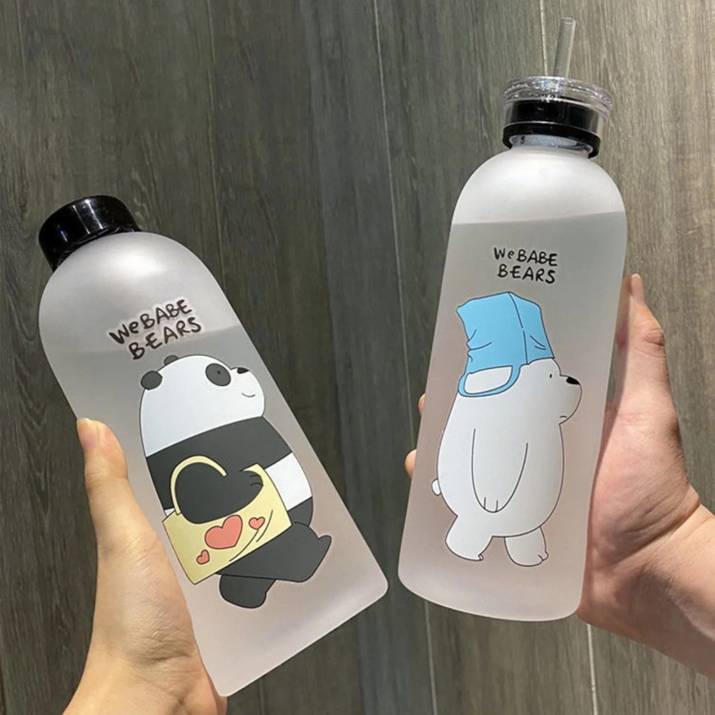 'We Babe Bear' Frosted Drinking Bottle