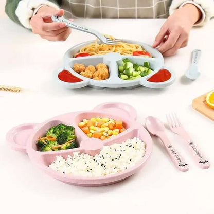 10pcs  Baby Bowl Spoon Fork Feeding Set