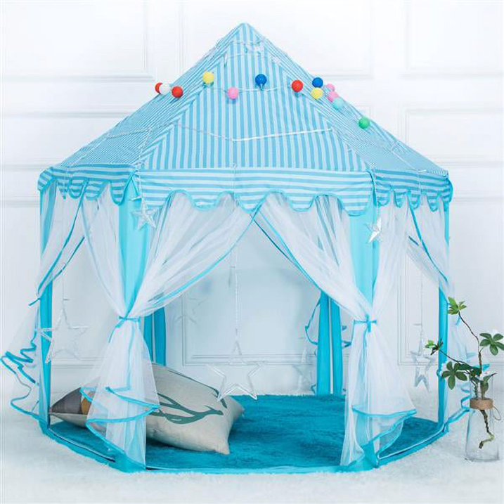 Princess Castle Play Tent House with Fairy Lights