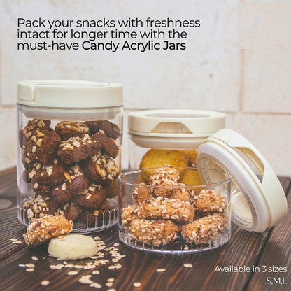 Candy Acrylic Airtight Cereal Storage Jar