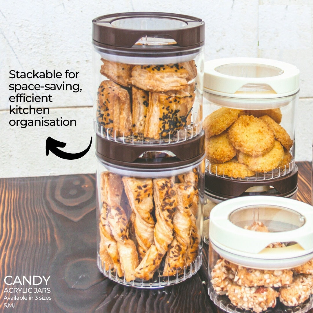 Candy Acrylic Airtight Cereal Storage Jar