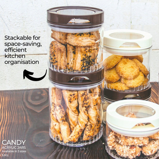 Candy Acrylic Airtight Cereal Storage Jar