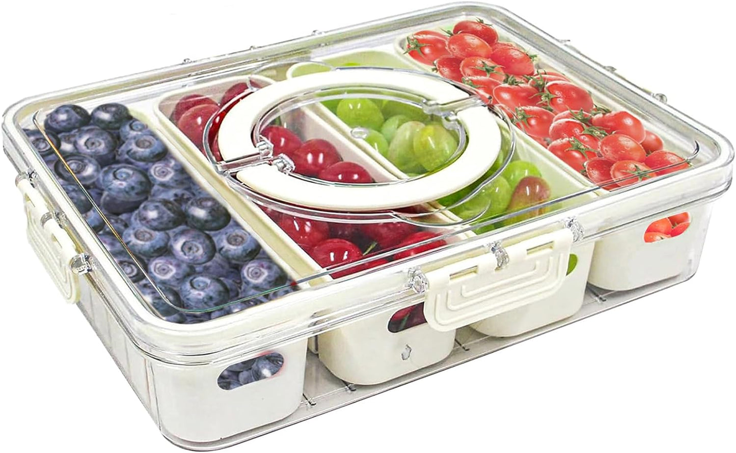 Compartment Refrigerator Box With Lid & Handle