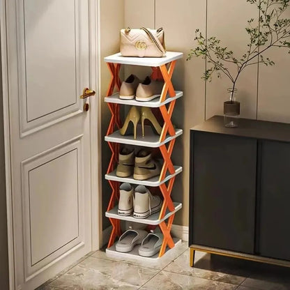 X-Shape Corner Shoe Rack