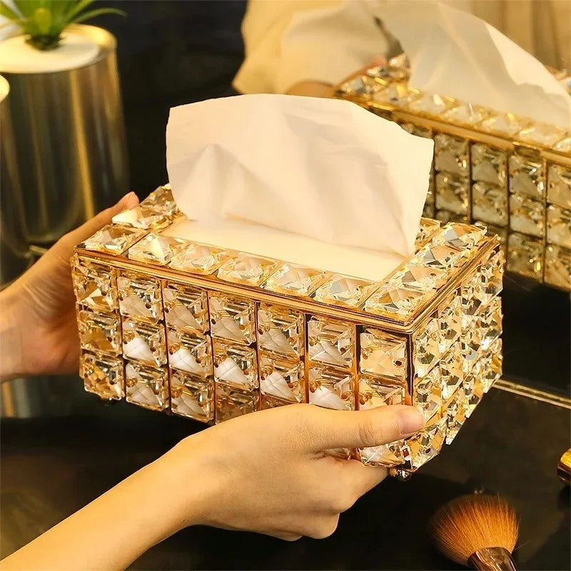 Fancy Crystal Tissue Box