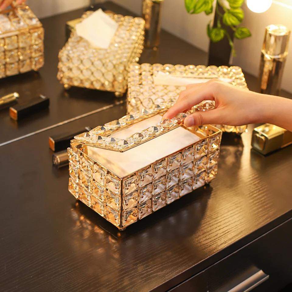 Fancy Crystal Tissue Box