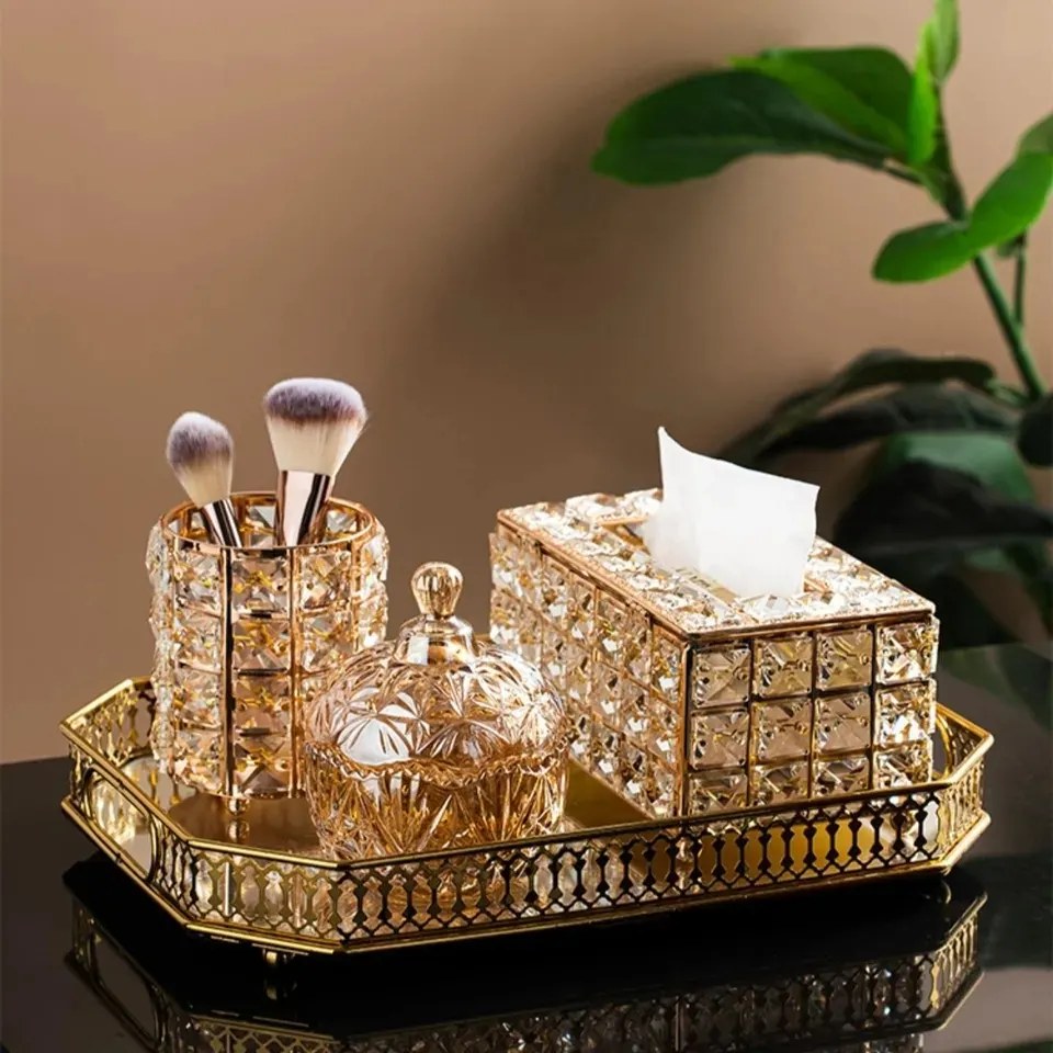 Fancy Crystal Tissue Box