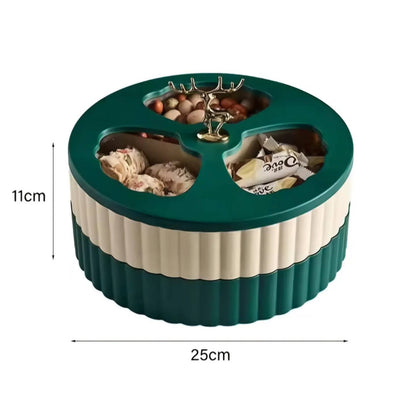 Double Layer Deer Dry Fruit and Snacks Container