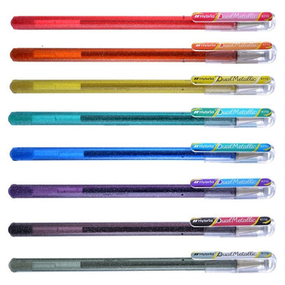 Dual Metallic Pen 8pcs