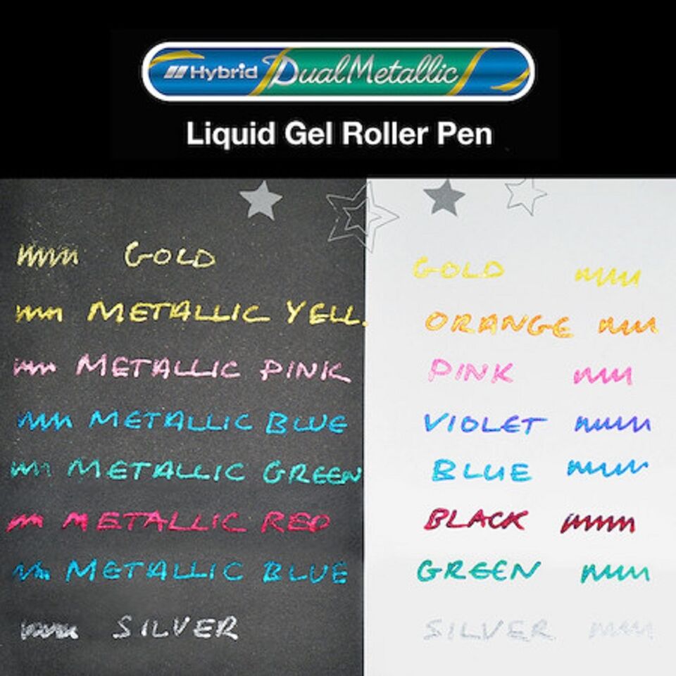 Dual Metallic Pen 8pcs