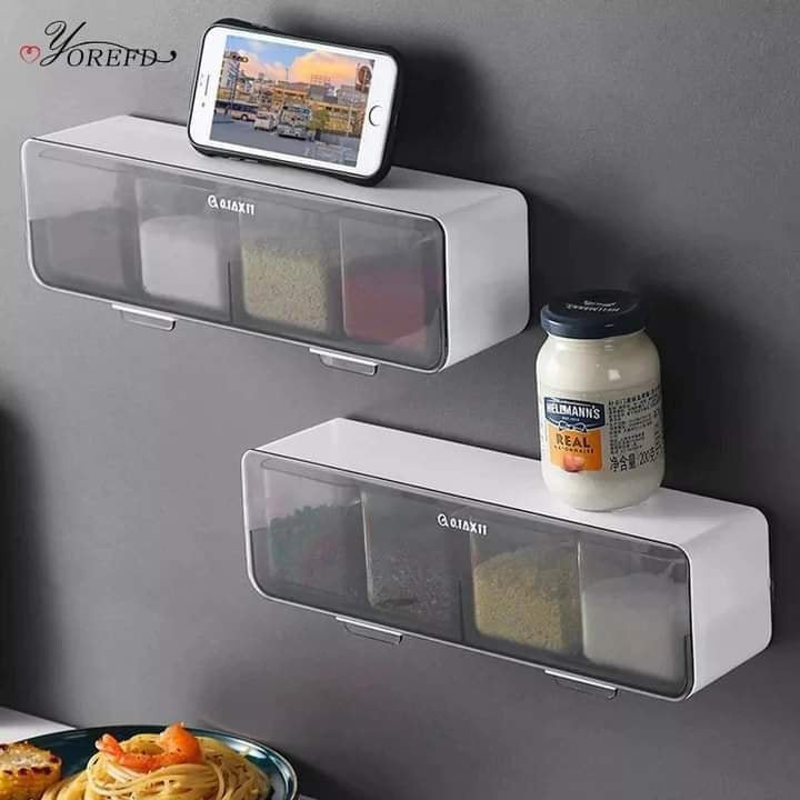 Wall Mounted Dust proof Spice Rack