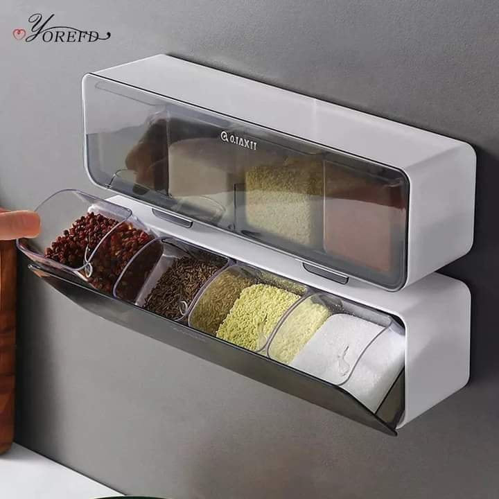 Wall Mounted Dust proof Spice Rack