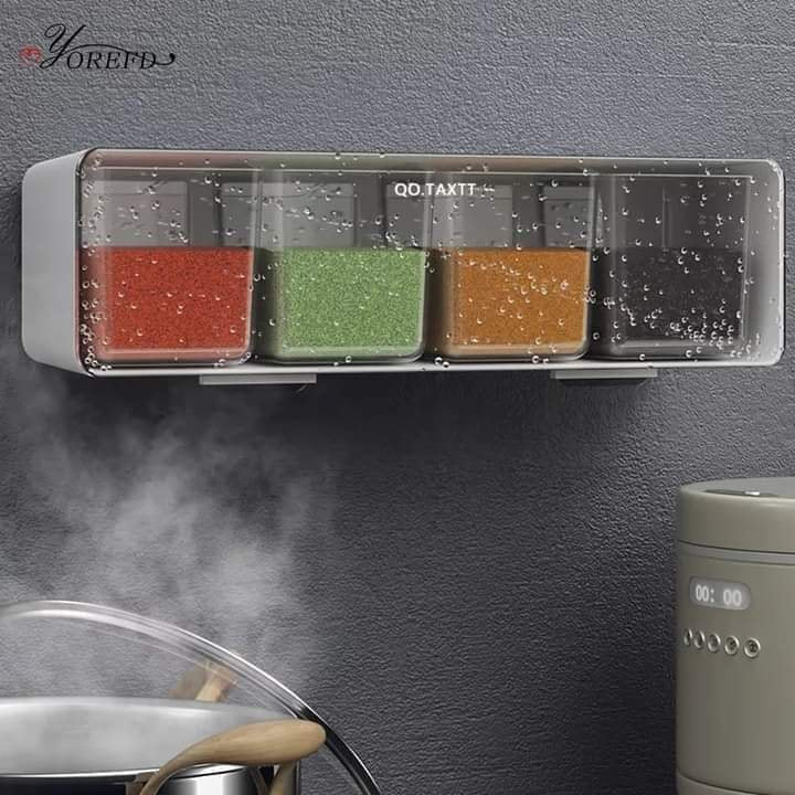 Wall Mounted Dust proof Spice Rack