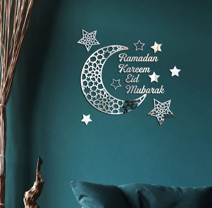 Ramadan Mubarak Acrylic Wall Sticker Home Decoration