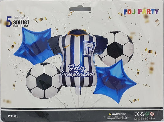 Alianza Lima Club T-Shirt Football Foil Balloons