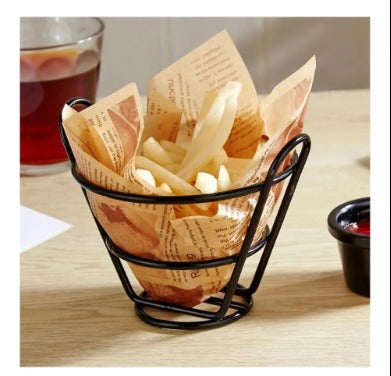 Pack of 4 Restaurant Style Serving Snack Buckets with FREE Sauce Bowl