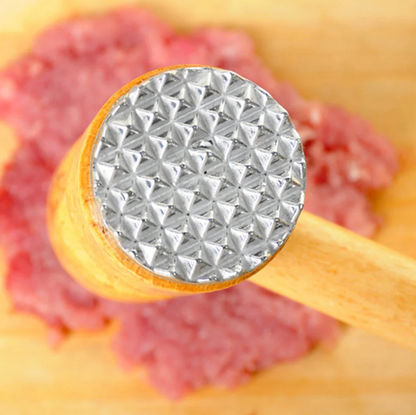 Double Sided Wooden Meat Tenderizer Hammer