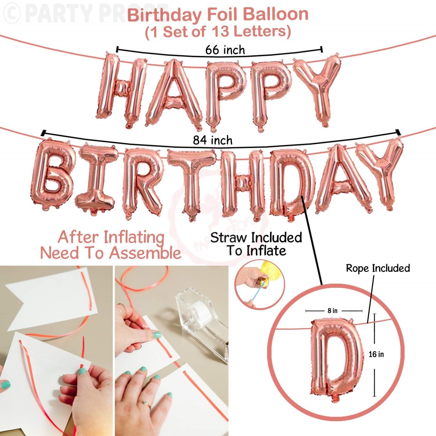 Happy Birthday Foil Balloons