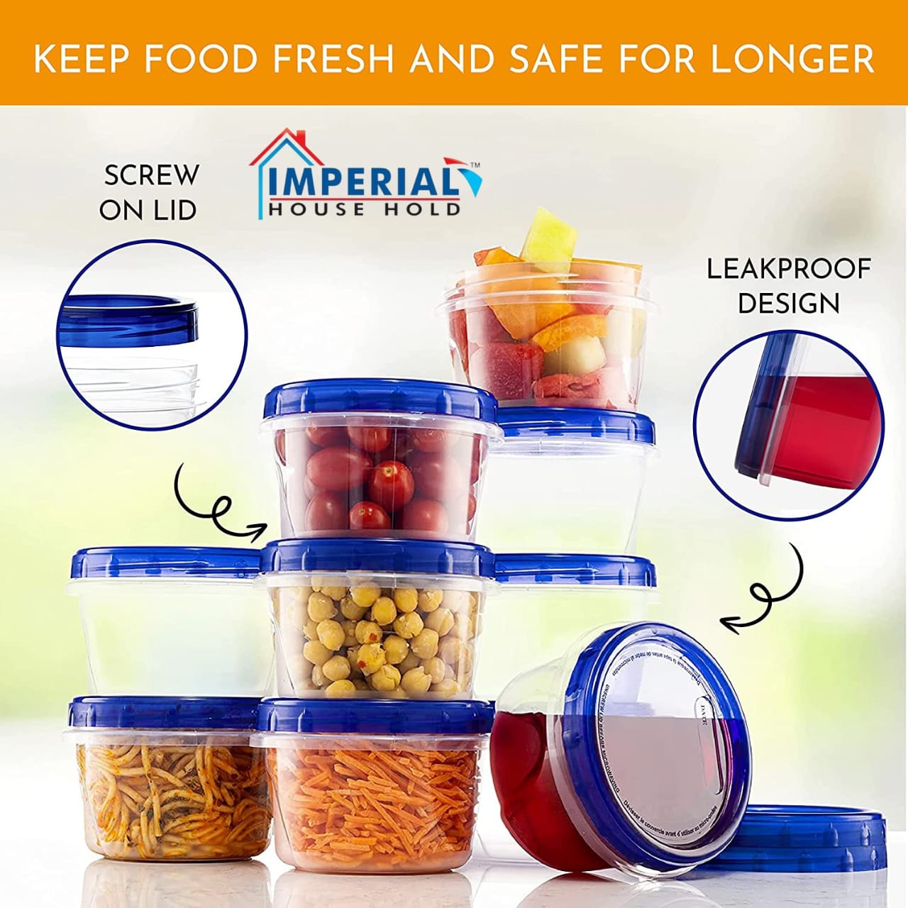 Mini Food Storage Jars 150ml