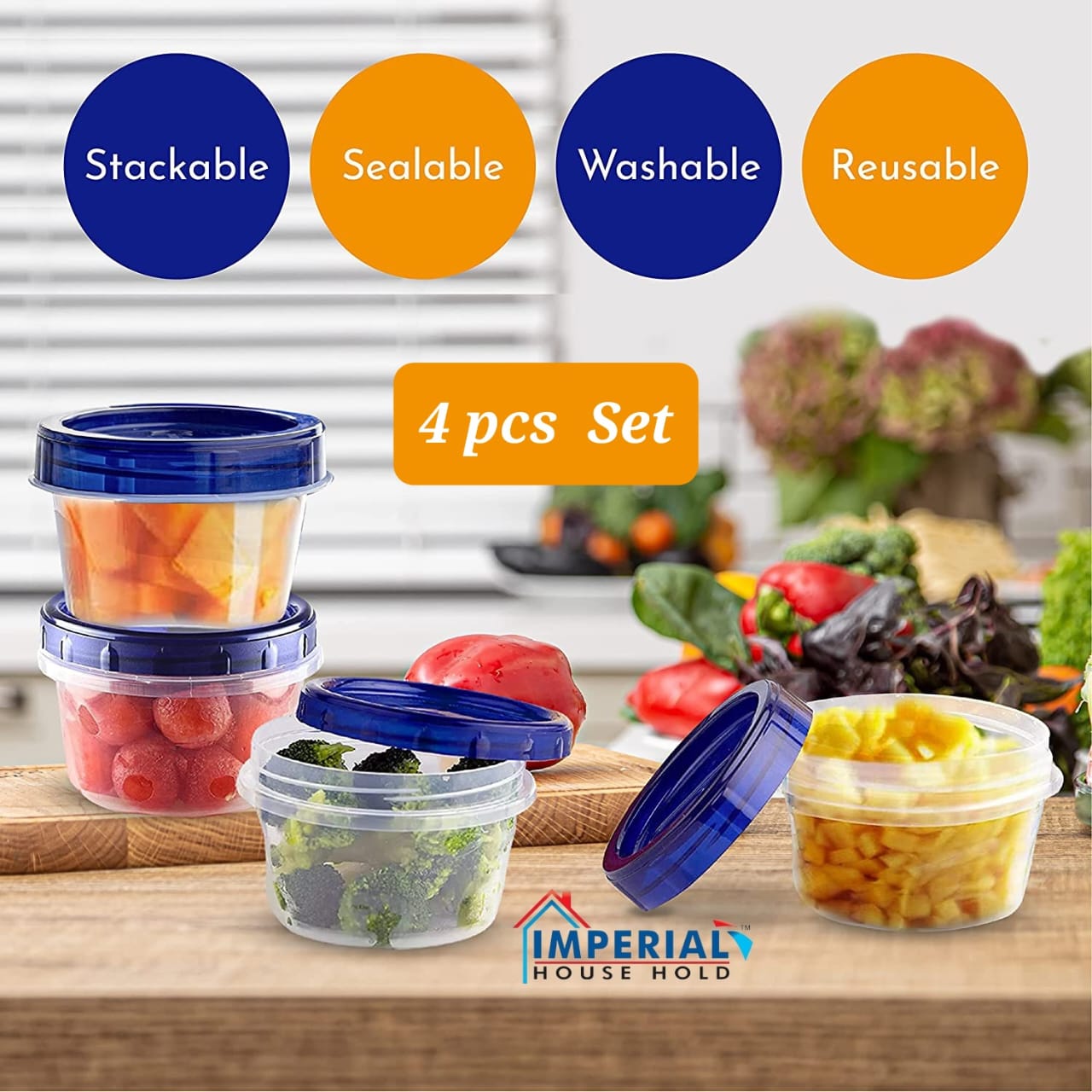 Mini Food Storage Jars 150ml