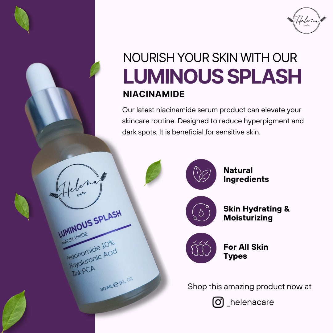 Helena Care Luminous Splash Niacinamide Serum