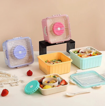 2 Layer Pastel Bento Lunchbox - 2.1 L