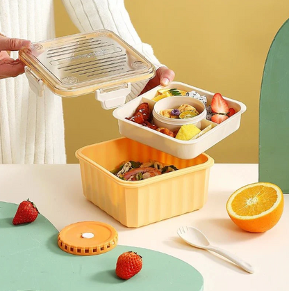 2 Layer Pastel Bento Lunchbox - 2.1 L