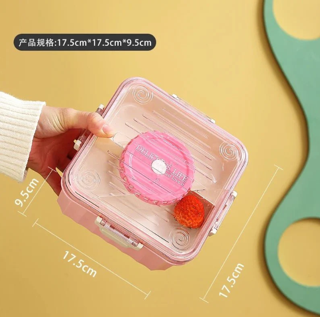 2 Layer Pastel Bento Lunchbox - 2.1 L