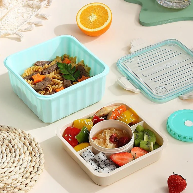 2 Layer Pastel Bento Lunchbox - 2.1 L