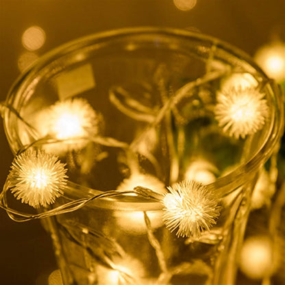 Pine Cones Dandelion Style Fairy Lights