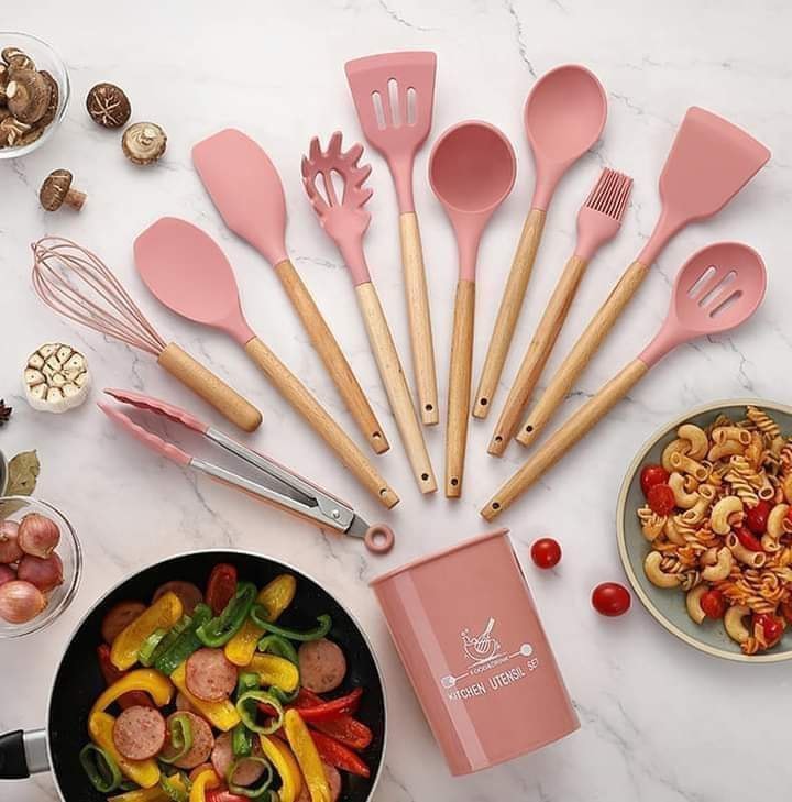 12 PCS Silicone Cooking Utensils Set