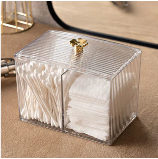 Acrylic Cotton Pad Makeup Organizer