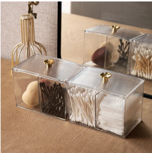 Acrylic Cotton Pad Makeup Organizer