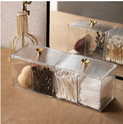 Acrylic Cotton Pad Makeup Organizer