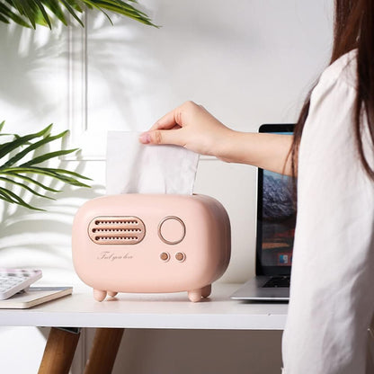 Retro Radio Style Tissue Box