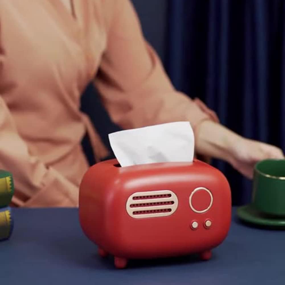 Retro Radio Style Tissue Box